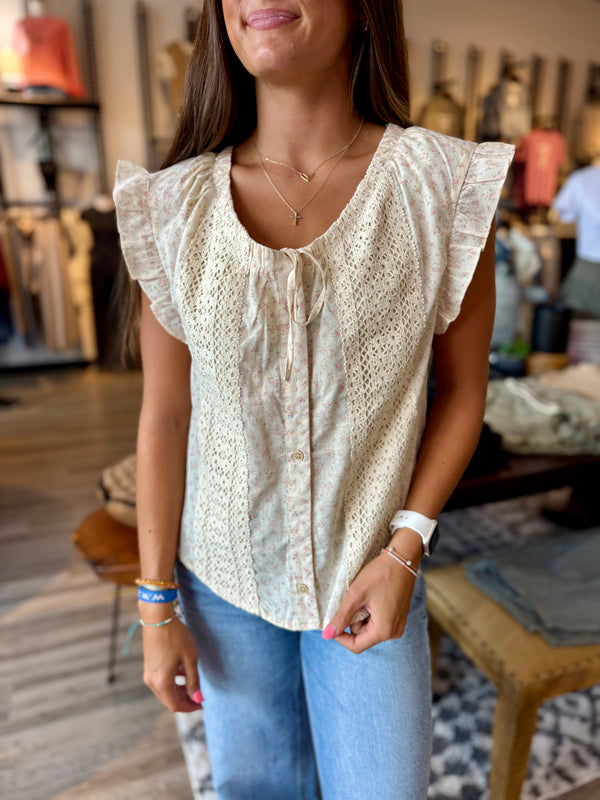 Floral blouse top