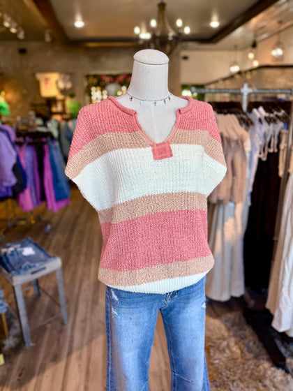 Peach sweater top