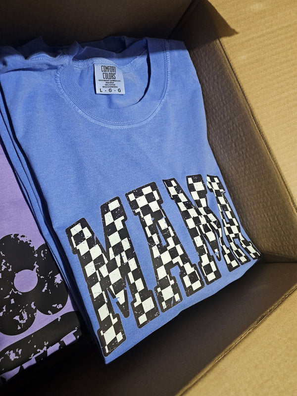 Blue Checkered Mama