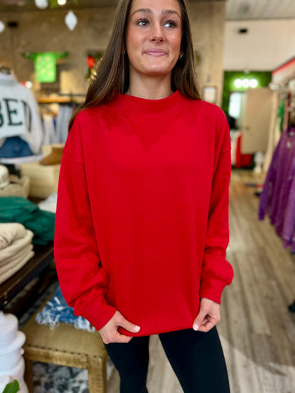 Solid mockneck