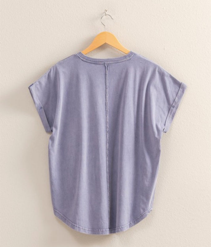 Roll sleeve tee