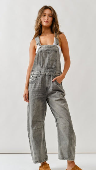 Slouchy overalls