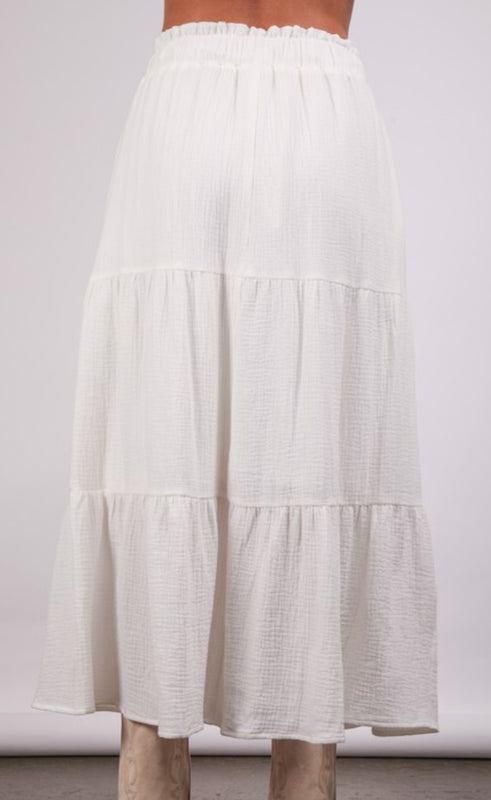 White gauze skirt