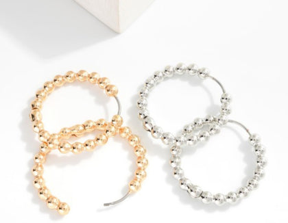 Beaded hoops