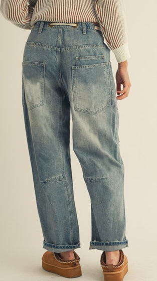 Rope string jeans