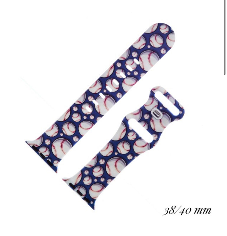 Baseball watch band