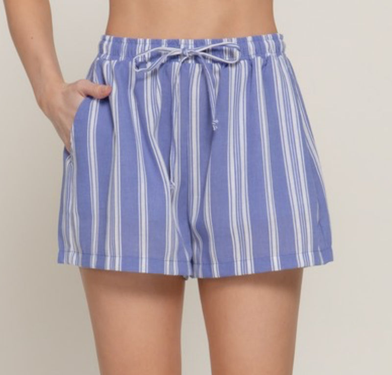 Stripe pocket shorts