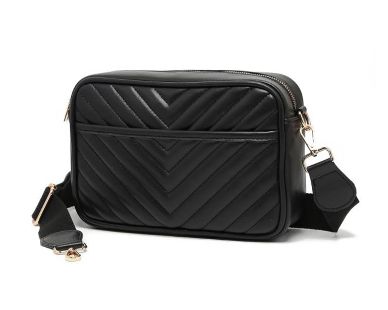 Quilted black bag