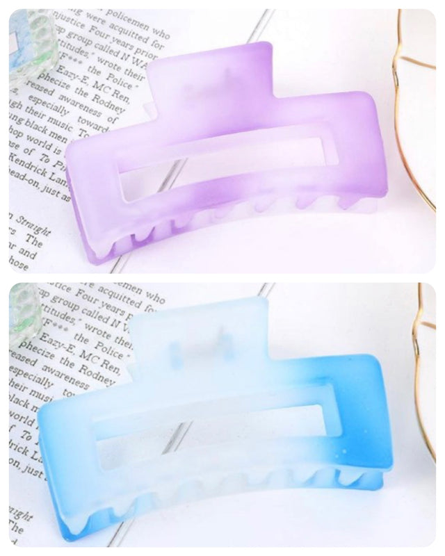 Frosted ombré hair clip